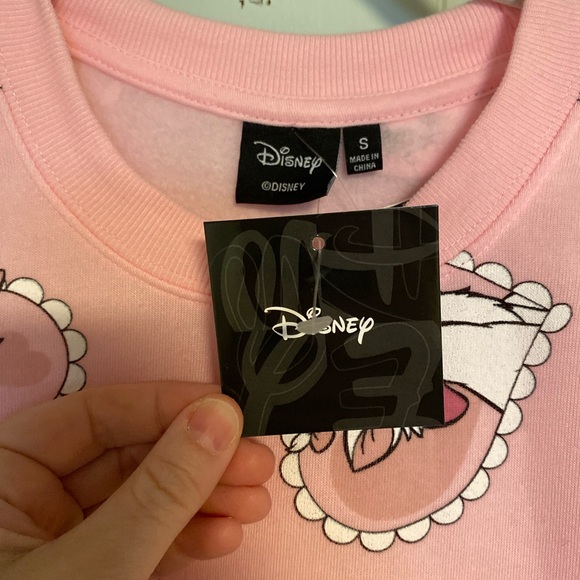 NWT Disney Marie Cat Pink Sweatshirt Small - Picture 3 of 5